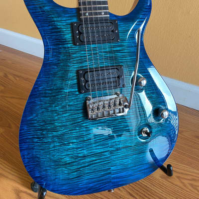 Carvin CT624 2014 Deep Blue Flame CT 624 Kiesel Gotoh 510ts-bs image 2
