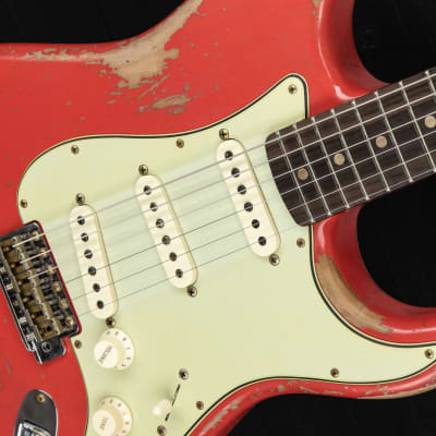 Fender Custom Shop '60 Stratocaster RW - Fiesta Red Heavy Relic image 10