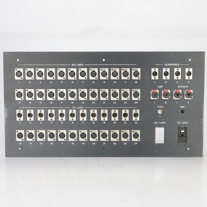 Neutrik 24-Channel Mic Tie Lines Studio Wall Thru Panel XLR | Reverb