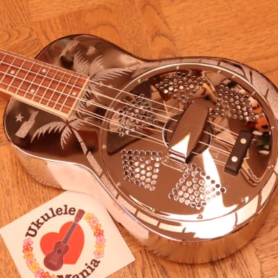 Aiersi Style "O" Nickel Plated Brass Concert Resonator #4983 for sale