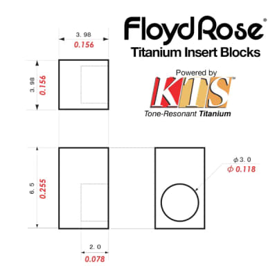 Floyd Rose KTS Titanium Saddle String Lock Blocks (6) image 3
