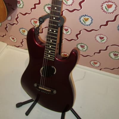Fender Acoustasonic 2003 - Candy Apple Red image 2