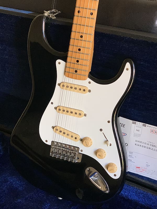 1980 Tokai ST-60 Black Beauty Warranty Card and Case | Reverb