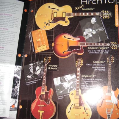 Epiphone Guitar Brochure Catalog 26 Page from 1997 W/ Prices image 2