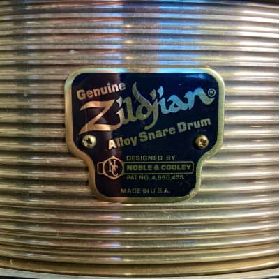 Noble & Cooley & Zildjian 380th Anniversary 14" x 4.75" Zildjian Alloy Snare Drum image 4