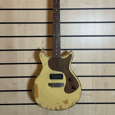 Jozsi Lak Rocker TV Yellow Aged Nitrocellulose Laqcuer Electric Guitar Handmade in Germany for sale