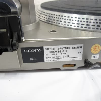 Sony PS-212 Direct Drive Semi Automatic Turntable Record Player image 6