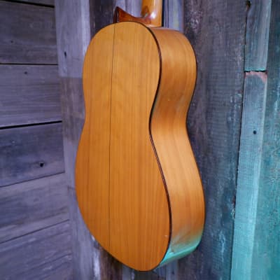 M. G. Contreras Flamenco Student Model 1980's-1990's - Natural with Hard Case & Wittner Mechanical Tuners image 5