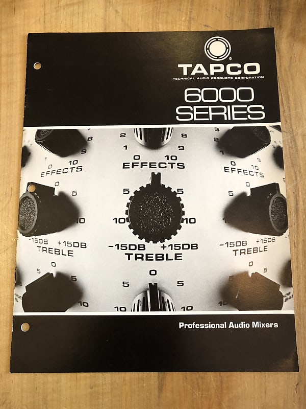 Vintage Tapco 6000 Series Catalog Reverb