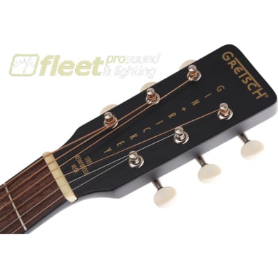 Gretsch G9520E Gin Rickey Acoustic/Electric with Soundhole Pickup, Walnut Fingerboard Guitar - Smokestack Black (2705000506) image 4