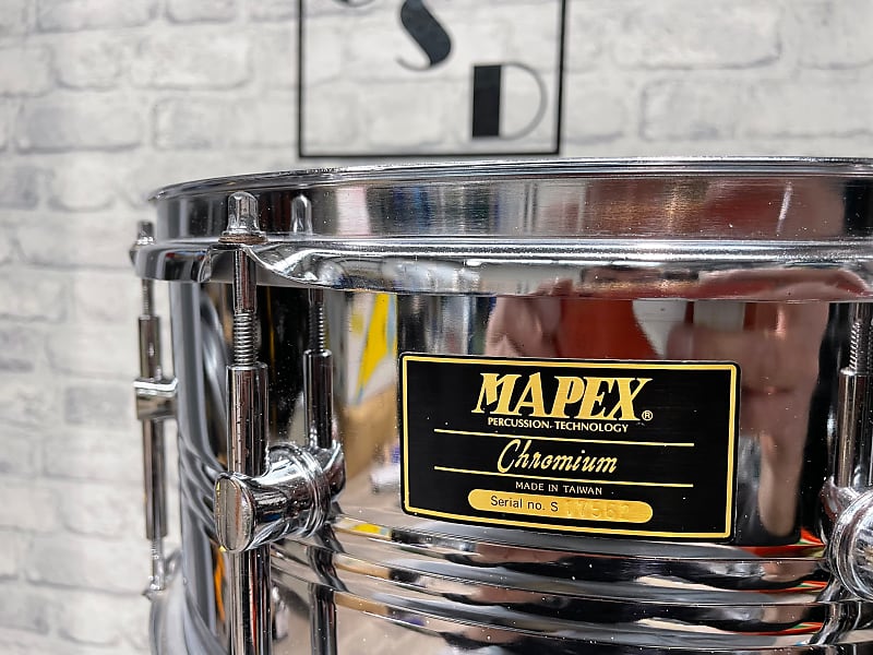 Mapex Chromium 14” x 6.5” Steel Shell 8 Lug Snare Drum #HC64 image 1