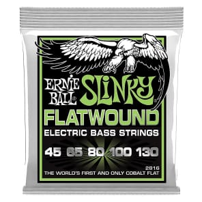 Ernie Ball 2816 Slinky Flatwound 5-String Regular Electric Bass Strings