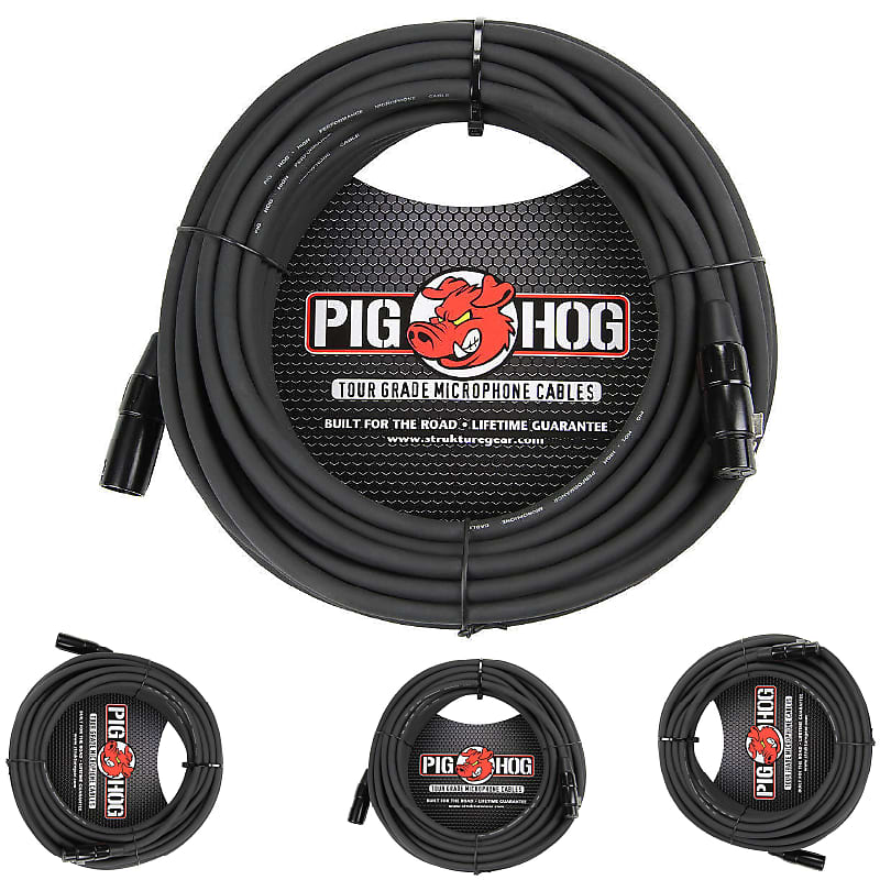 Pig Hog PHM50 XLR High Performance 8mm Microphone Cable, 50 Ft - NEW image 1