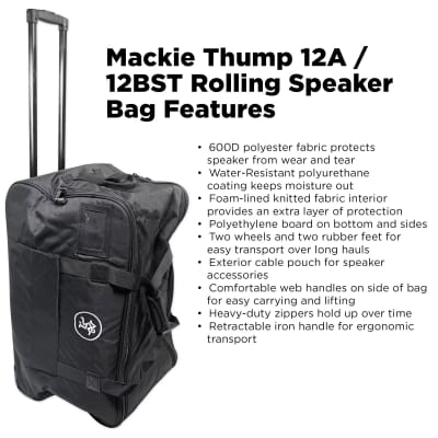 Mackie Speaker Case Thump12A/BST Rolling Bag image 3