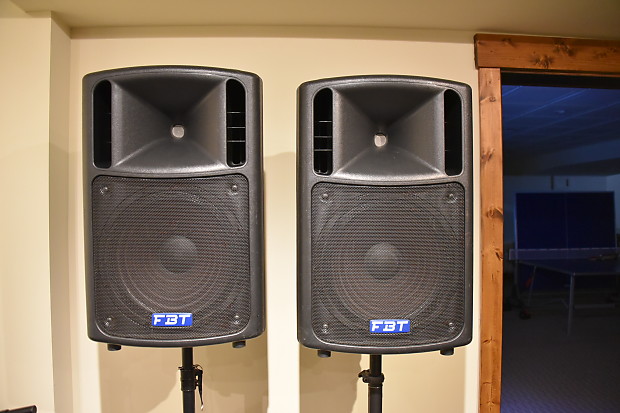 FBT MaxX 6A (pair) Powered PA Speakers 15" Woofer image 1