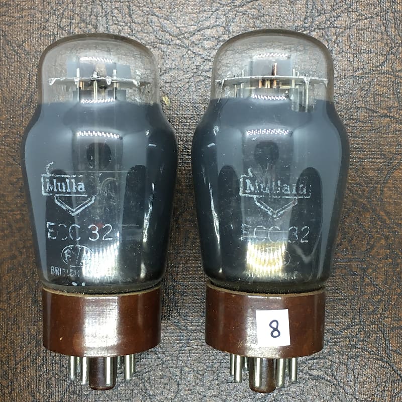 Mullard NOS Matched Pair ECC32 / CV181 (6 / 8) 50's