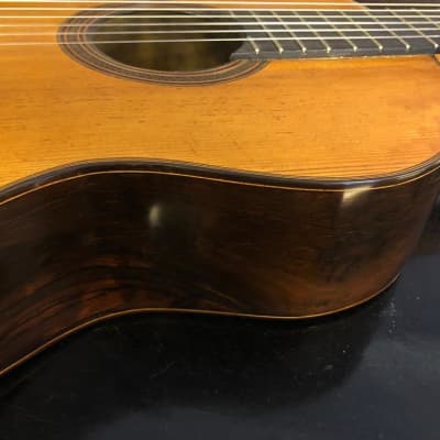 1907 Enrique Garcia Classical Guitar with Tornavoz No. 81 French Polish image 14