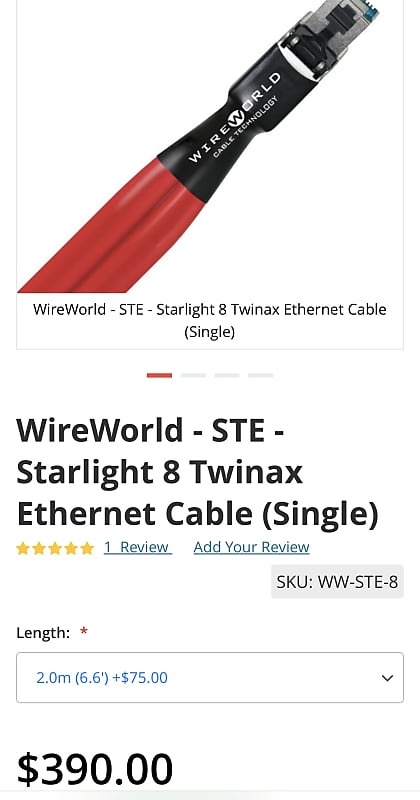 Wireworld Starlight 7 2024 - Red  			