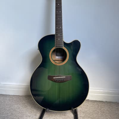 Yamaha CPX-8 SY electro acoustic guitar (w/ hard case) 2000-2002 Lagoon Green image 4