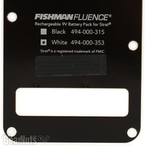 Fishman Fluence Strat Pickup Battery Pack - White image 2