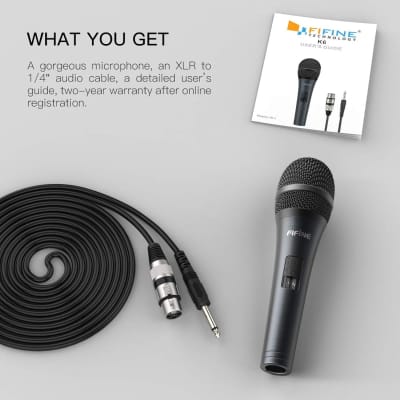 FIFINE USB Microphone Metal Condenser K669S (Silver) - Lesson With You