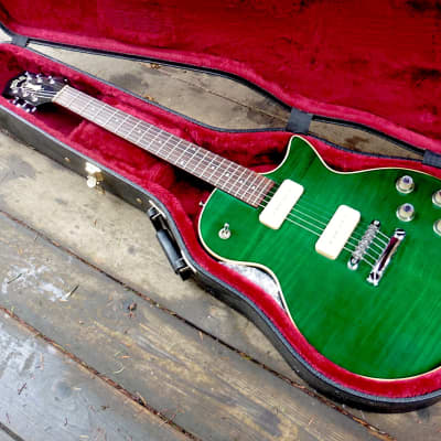Guild Blues 90 2000 Flamed Green All Original near Mint with OHSC/Owner's Manual image 14