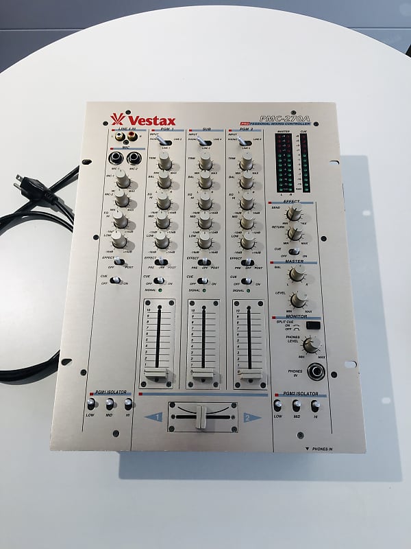 Vestax PMC 270A 3-Channel Professional DJ Mixer 2002 Gold