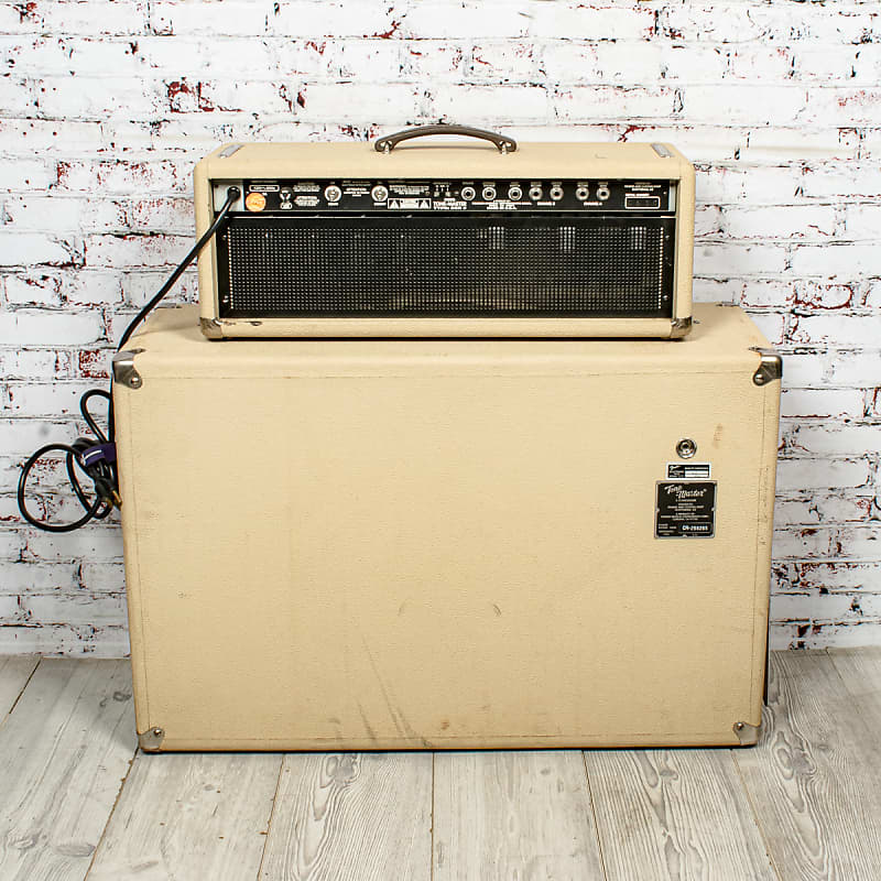 Fender Tone Master CSR3 Custom Shop Tube Guitar Amp Head w/ Matching 2x12  Cab, Cream x0670 (USED)