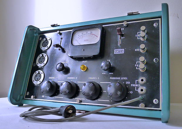 Very Early  1950 Gates Dynamote  Tube Microphone Pre Amplifier from RCA NYC Studio image 1