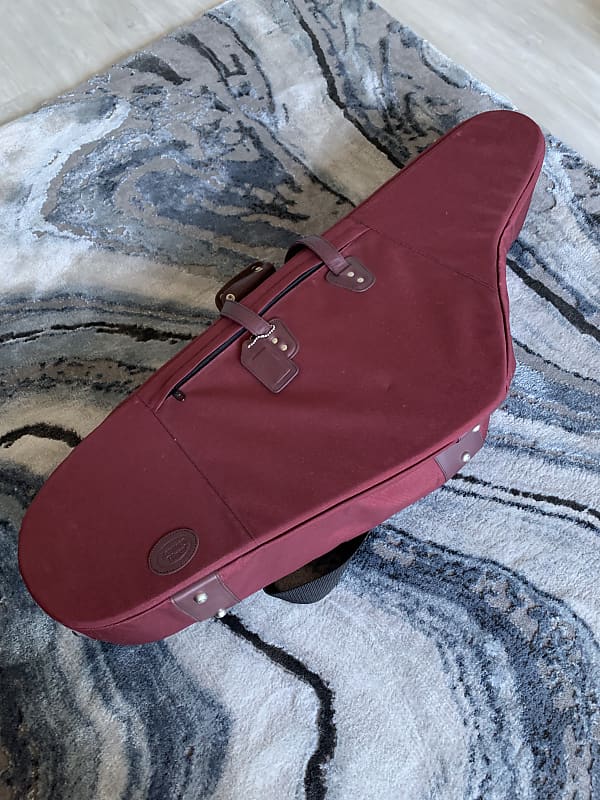 💥 Rare💥 Reunion Blues Burgundy Double Saxophone gig bag Reverb UK