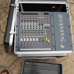 Soundcraft EPM6 6 Channel Professional mixer in GRC Gator studio 4