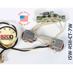 920D Custom Shop I5way-RSII-CT-7W CRL 5-Way/Bourns 250K Push Pull Ibanez RS II Wiring Harness