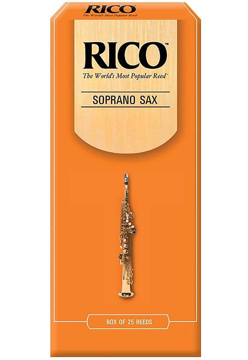 Rico by D'Addario Soprano Sax Reeds, Strength 2, 25-pack image 1