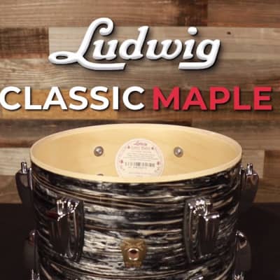 Ludwig Classic Maple 3pc Drum Set Brushed Silver image 8