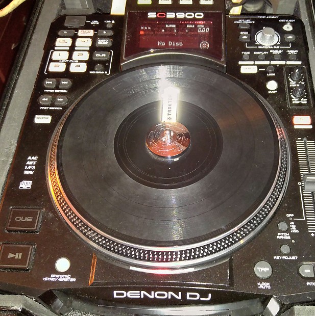 A Pair of Denon DJ SC3900 Digital Media Turntable/DJ Controllers