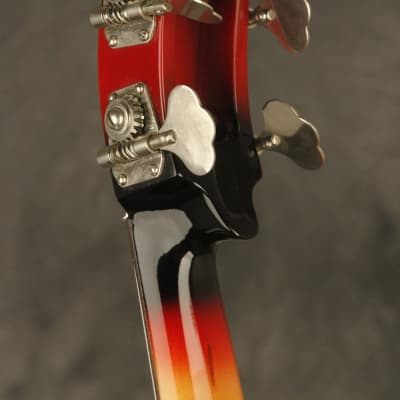 '67 Ampeg ASB-1 Scroll "DEVIL BASS" Cherry-Red restored by Bruce Johnson image 16