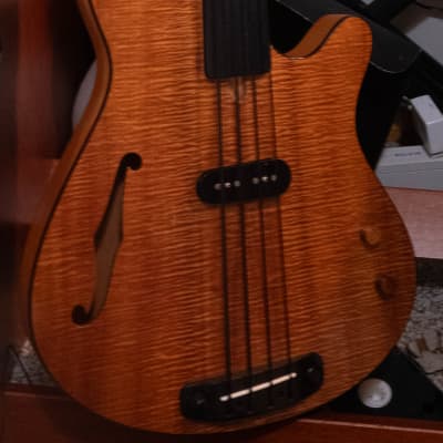 Rob Allen Deep 4 Unlined Fretless - Magnetic and Piezo Pickups with Discrete Outputs for sale
