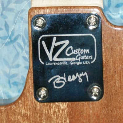 VZ Custom Guitars Trans Red Zebrawood Top T-Type w/Gig Bag image 9