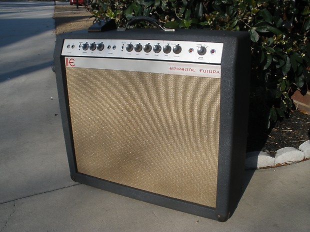 Vintage 1966 Epiphone Futura Model EA 12RVT All Tube 4x10 Combo Modded to Fender Super Reverb