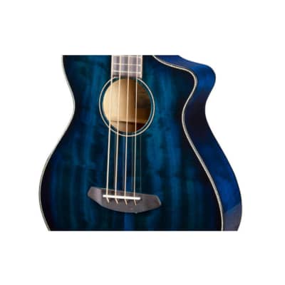 Breedlove Pursuit Exotic S Concert 4-String CE Myrtlewood Made Mahogany Neck Bass with Fishman Presys I Electronics (Right-Handed, Twilight) image 4
