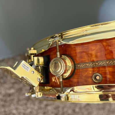 DW 25TH anniversary Anniversary Amber Lacquer Over Flame Maple 5 Piece w/snare W/MAY mic system image 14
