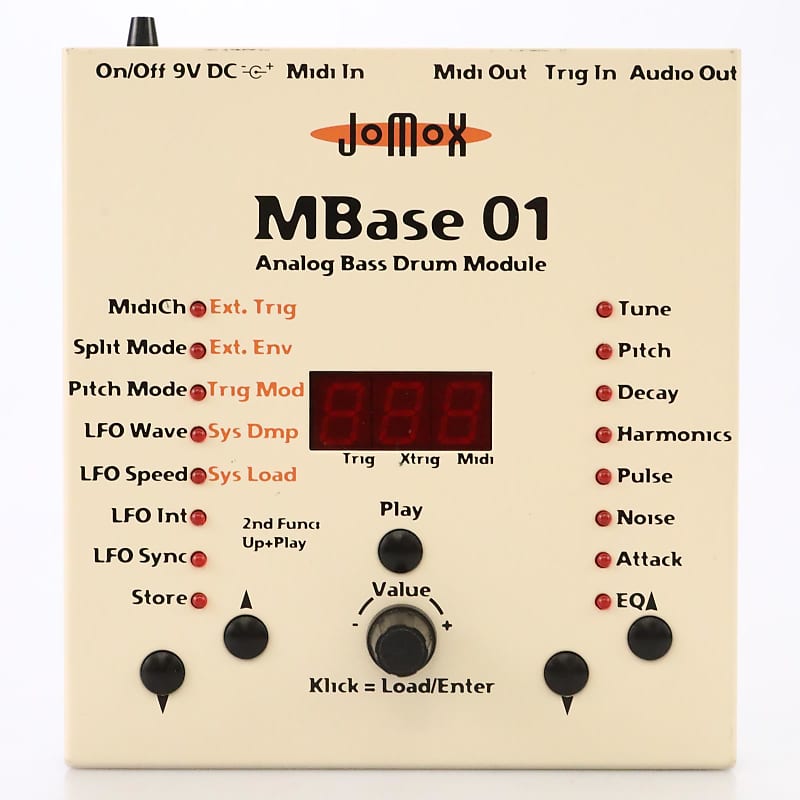 Jomox MBase 01 Analog Bass Drum Module Synthesizer w/ Power Supply