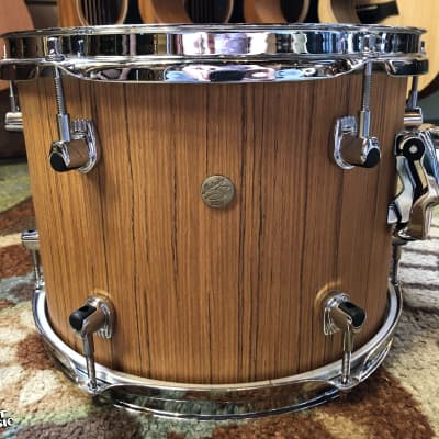 Ludwig Signet 105 GigaBeat 3-Piece 12 / 14 / 20" Drum Shells Pack Natural Teak 3pc image 11