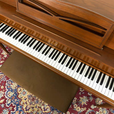 Yamaha M3 Nippon Gakki Upright Piano | Satin Mahogany | SN: 554853 image 4