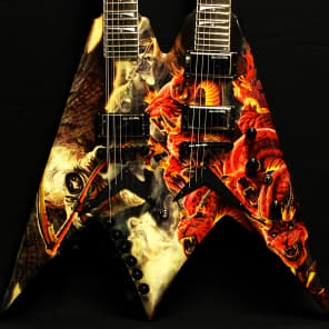 Double flying v guitar 2025
