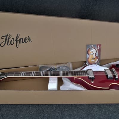 Hofner HI-459-PE-RD Ignition Pro Violin Style Electric Guitar - Red for sale
