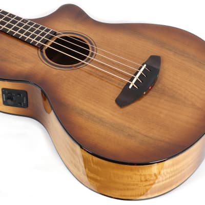 Breedlove Pursuit Exotic Concerto CE Amber Acoustic Electric Bass Guitar image 6