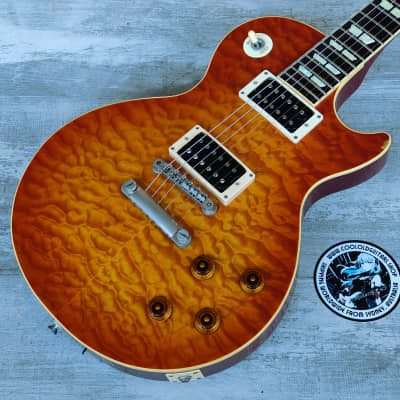 2004 History (by Fujigen Japan) ZLS100-CFS Les Paul Standard (Quilt Maple Sunburst) for sale