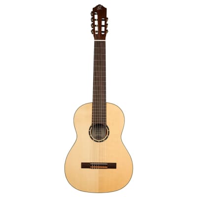 Ortega Family Series Pro 7-String Solid Top Nylon Classical Guitar w/ Bag