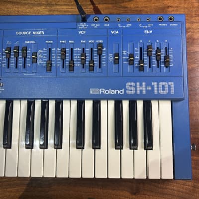 Roland SH-101 BLUE - Serviced, Midi Option